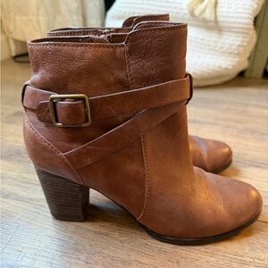 Cole Haan Cassidy brown leather ankle boots with buckle 7.5